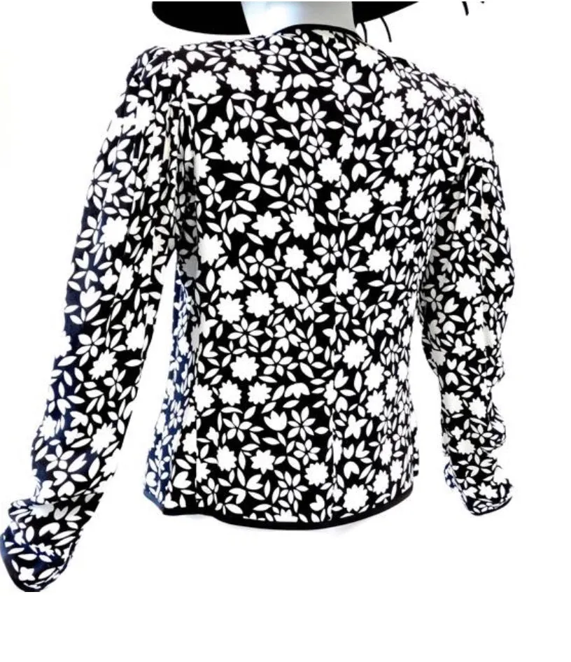 1980s Yves Saint Laurent Floral Jacket