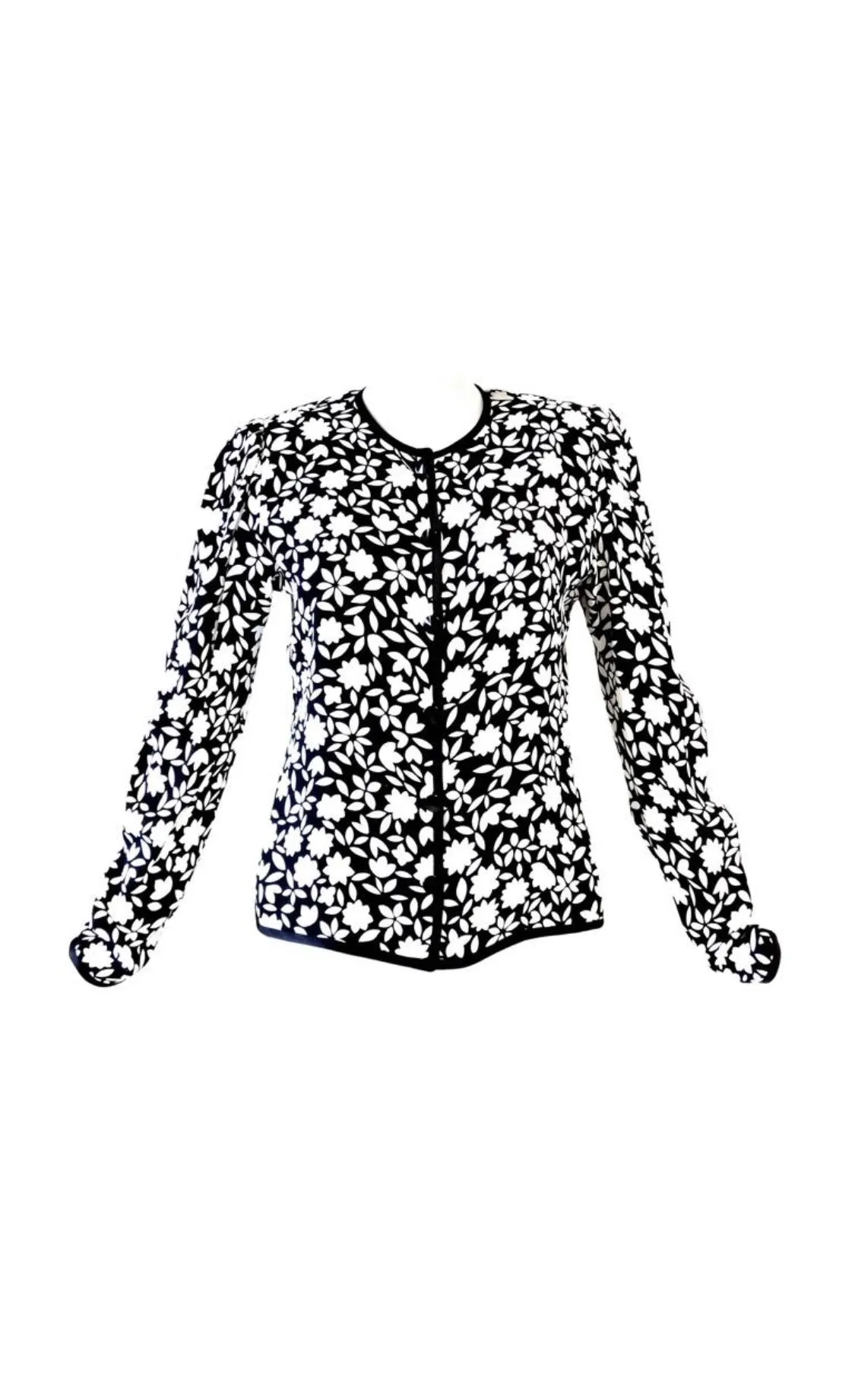 1980s Yves Saint Laurent Floral Jacket