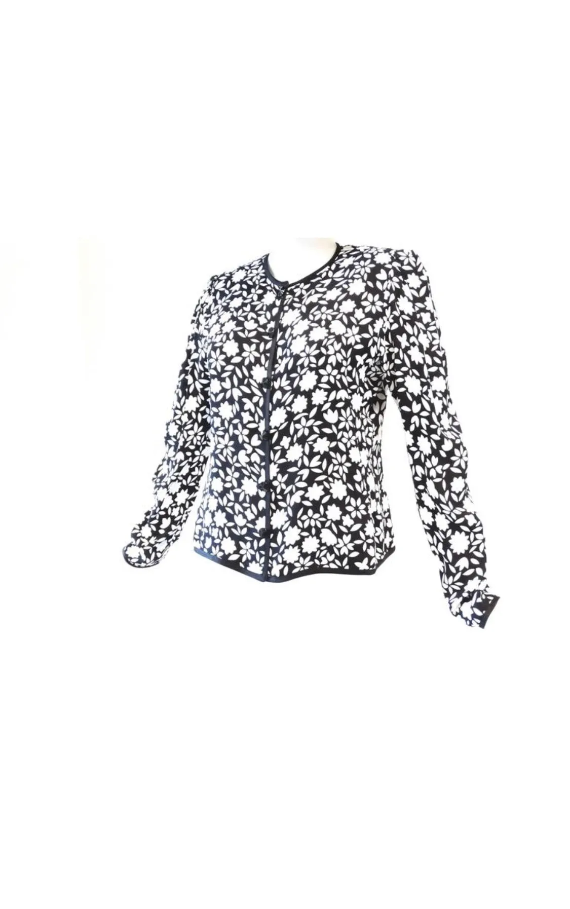 1980s Yves Saint Laurent Floral Jacket