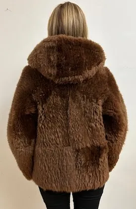 399HDB Funky genuine shearling reversible jacket  $350