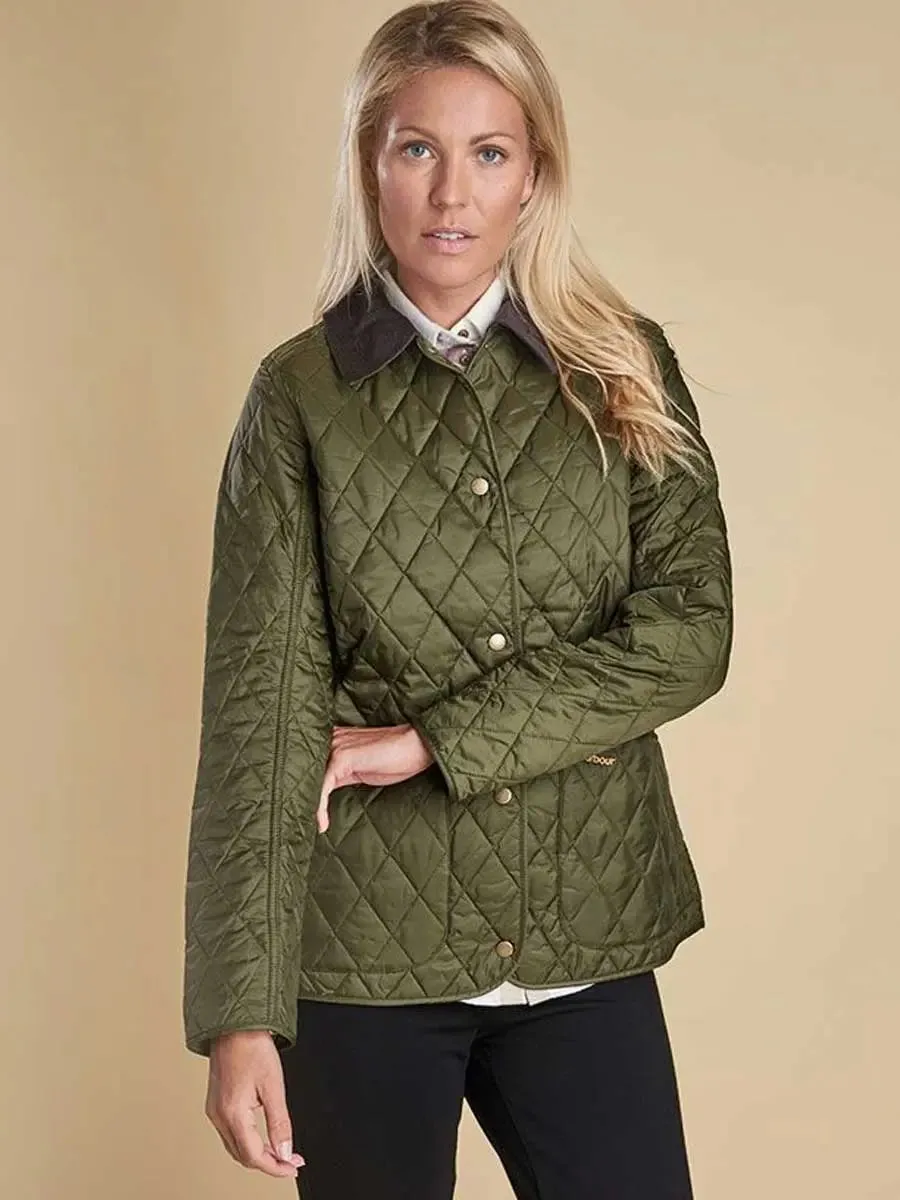 40% OFF BARBOUR Jacket - Ladies Annandale Quilted - Olive - Size: UK 20