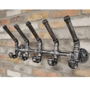 65cm Wide Five Hooks Steel Pipe Coat Rack