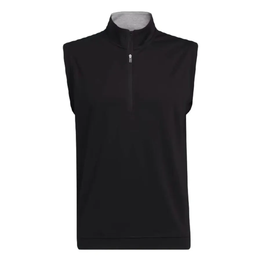 Adidas Elevated 1/4-Zip Pullover Vest - Black