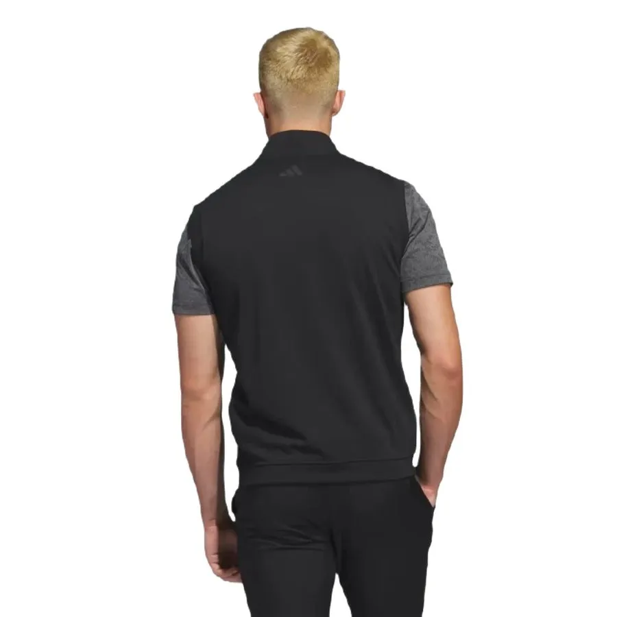 Adidas Elevated 1/4-Zip Pullover Vest - Black