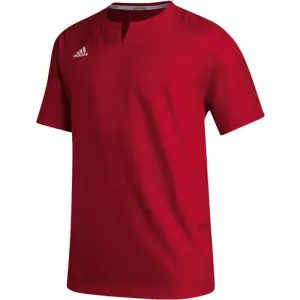 Adidas Icon Short Sleeve 1/4 Zip Men's Cage Jacket - Red