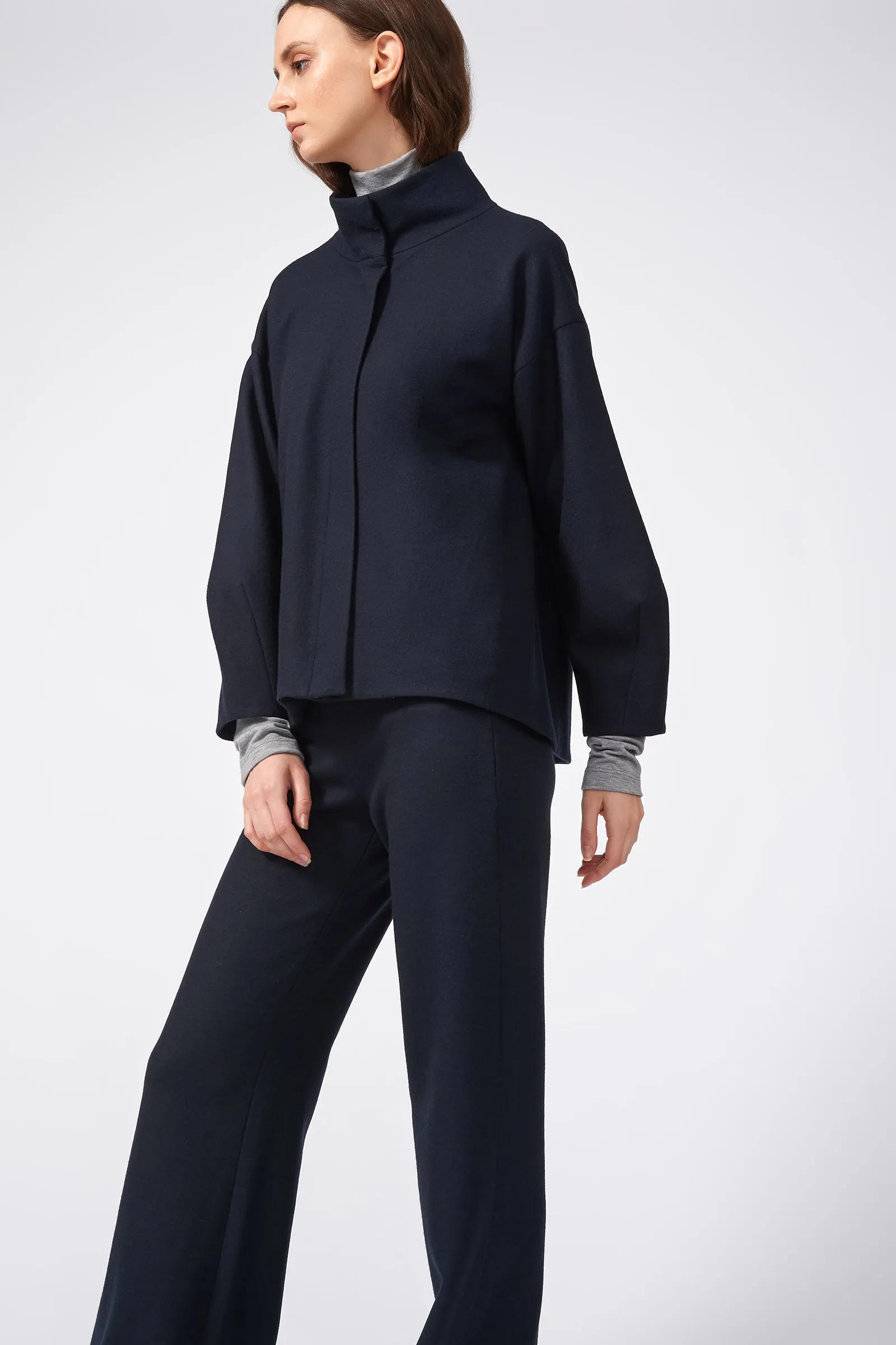 Angle Cuff Jacket - Midnight