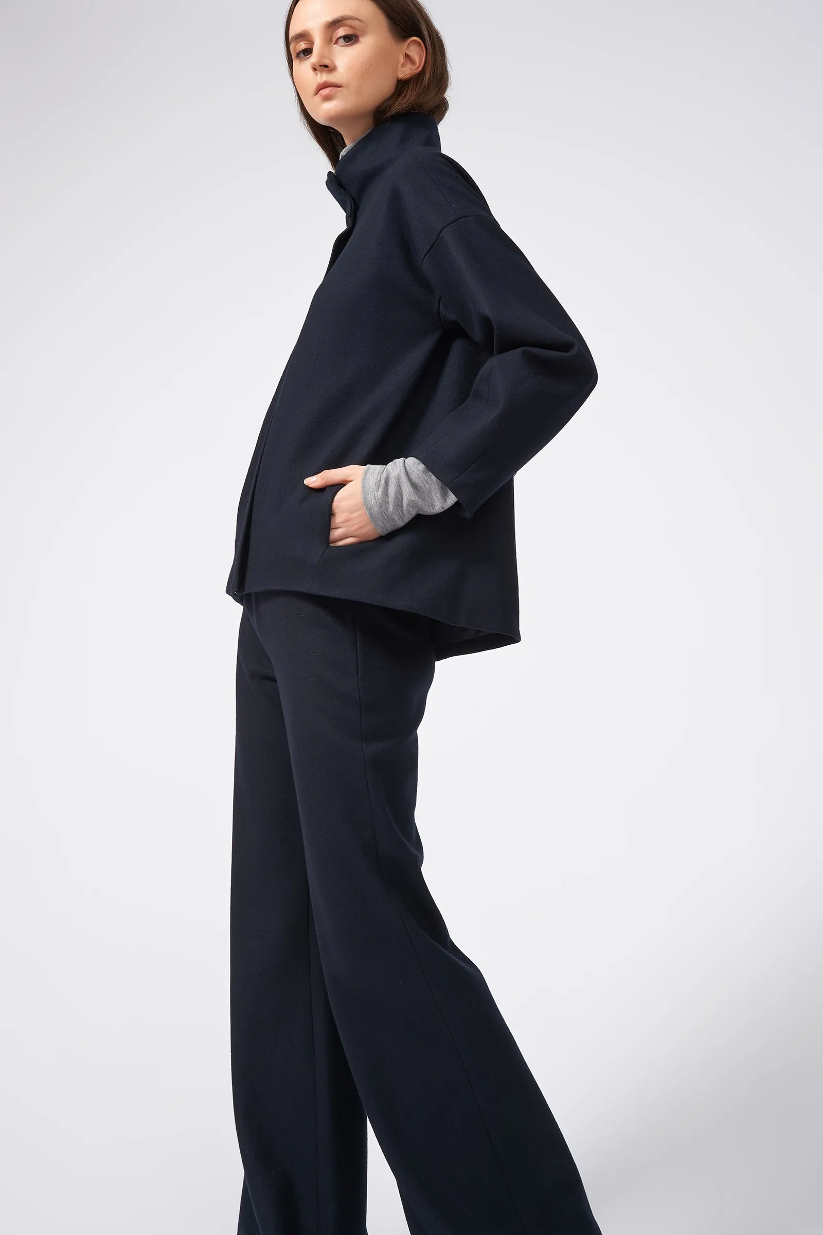 Angle Cuff Jacket - Midnight