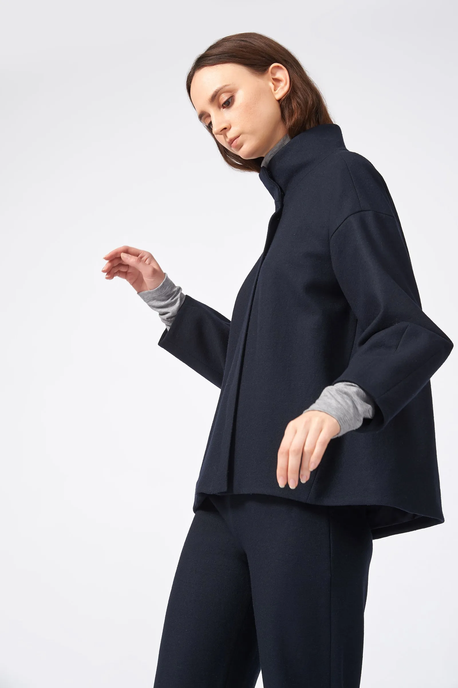 Angle Cuff Jacket - Midnight