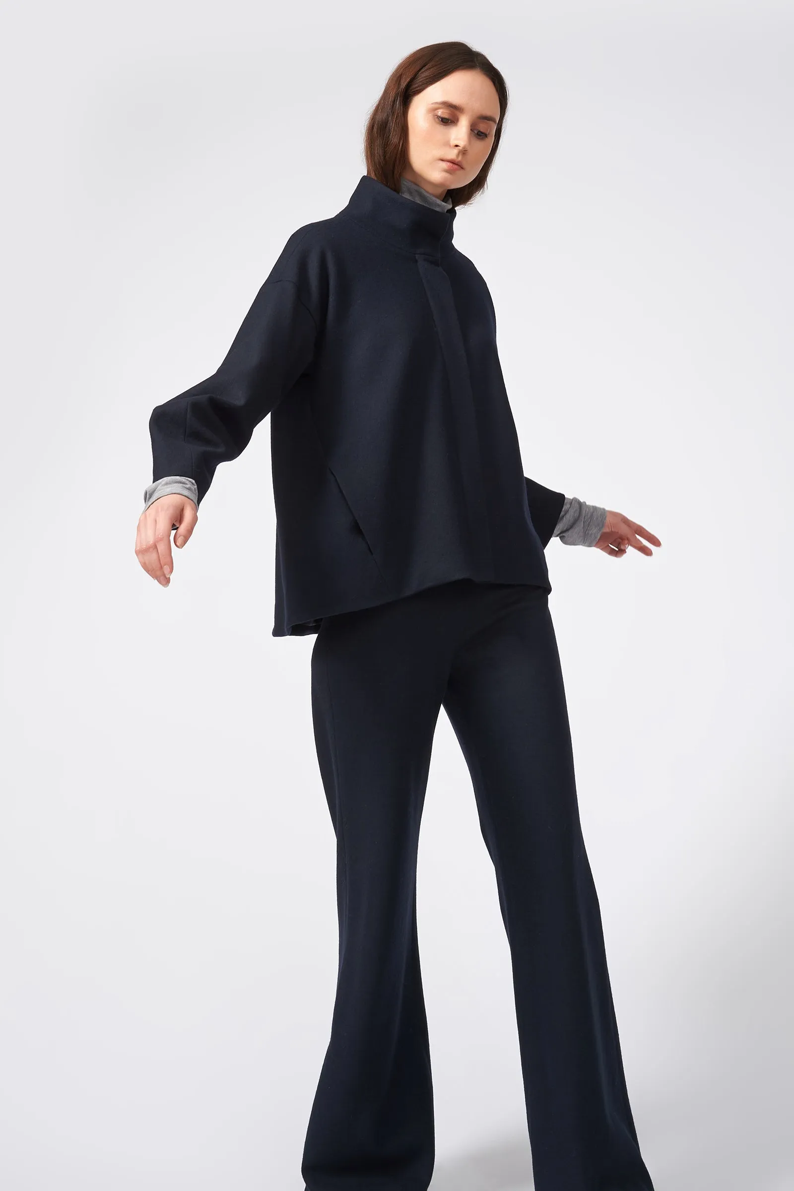 Angle Cuff Jacket - Midnight