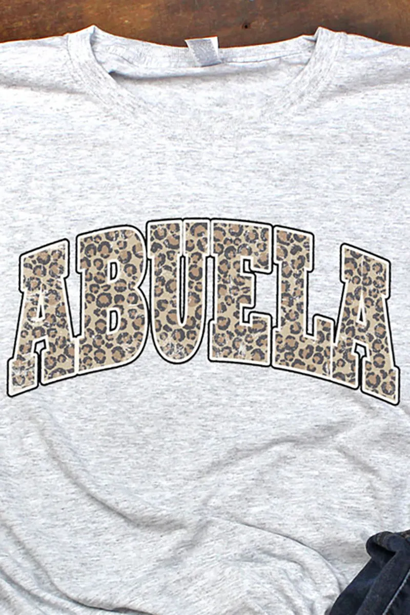 Arched Abuela Leopard Dri-Power 50/50 Tee