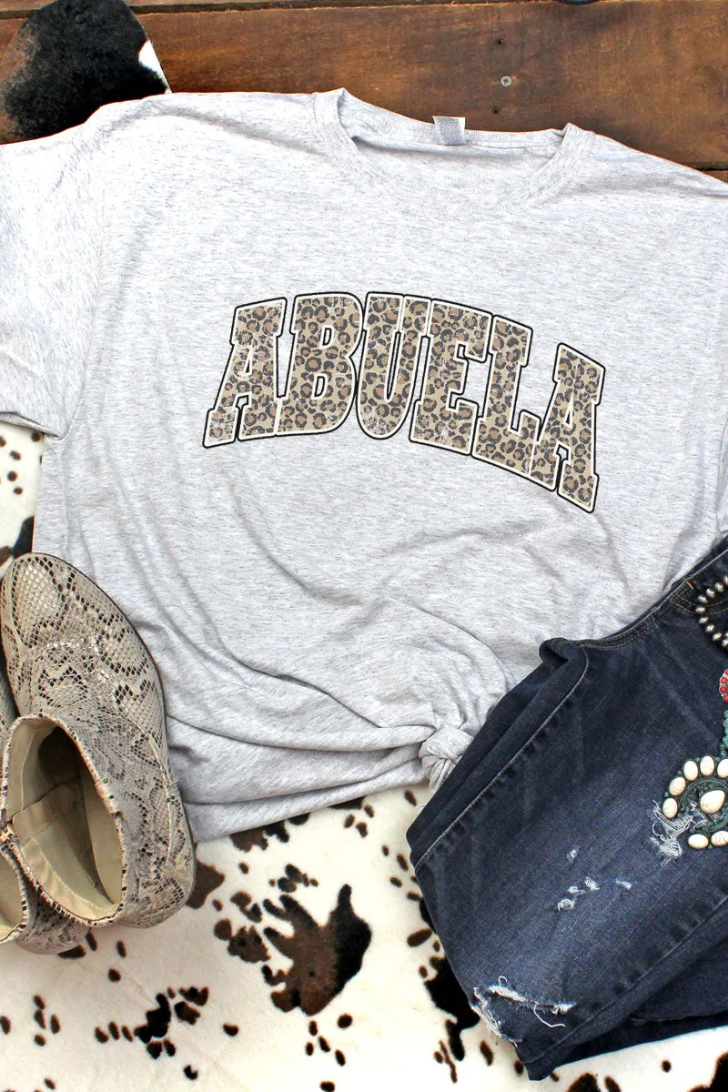 Arched Abuela Leopard Dri-Power 50/50 Tee