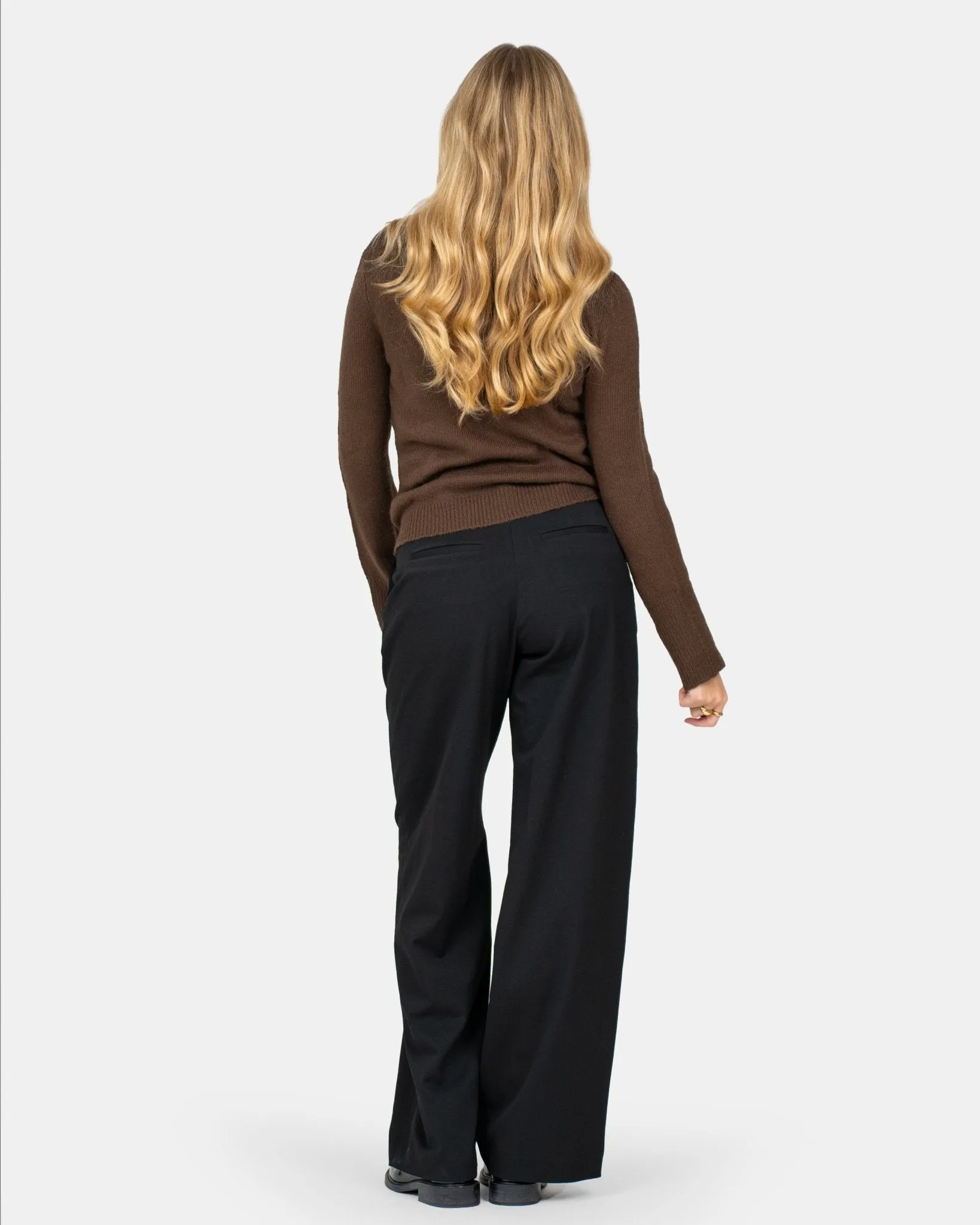 Asymmetric Cardigan Brown