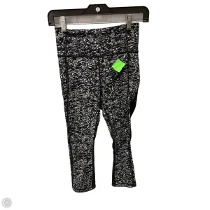 Athletic Leggings Capris By Lululemon In Black & White, Size: 4