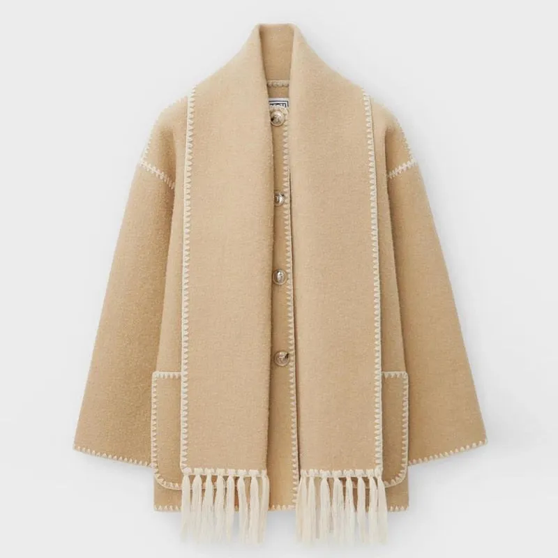 Autumn Breeze Pocketed Lady's Coat