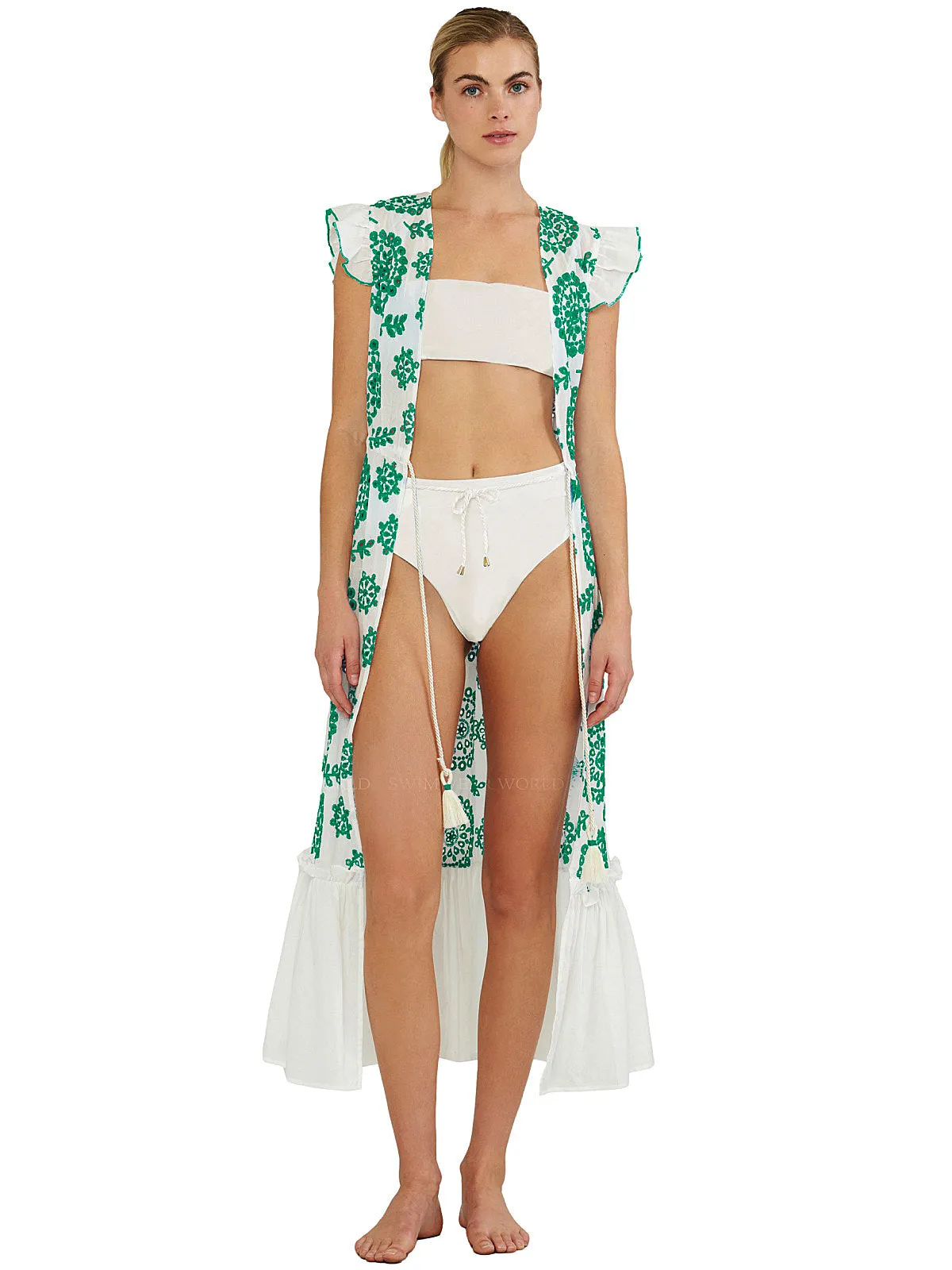Azalea Ruffled Sleeves Kaftan ::RET