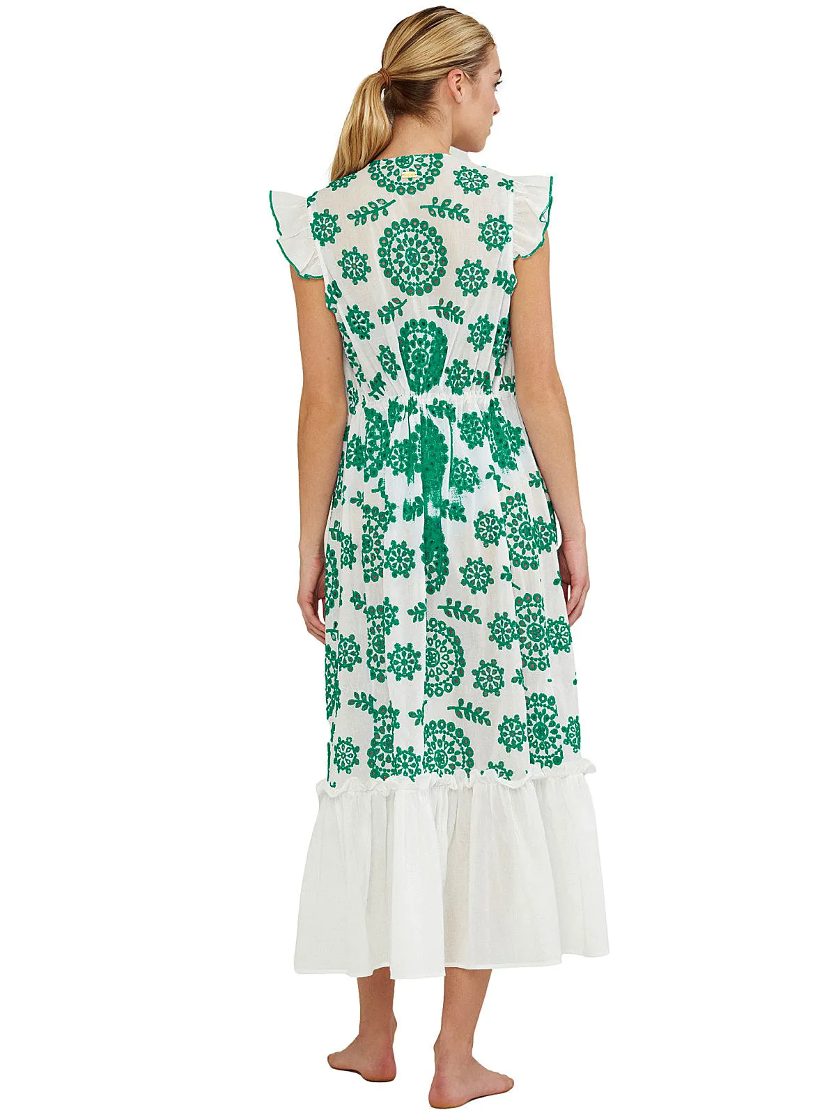 Azalea Ruffled Sleeves Kaftan ::RET