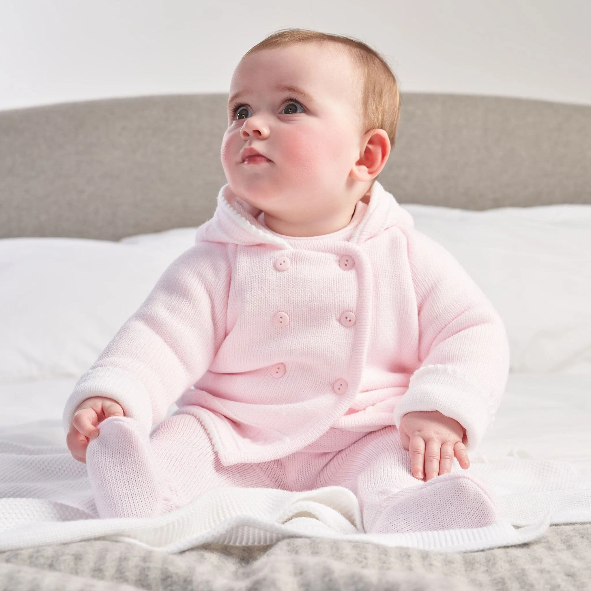 Baby Knitted Jacket - Pink