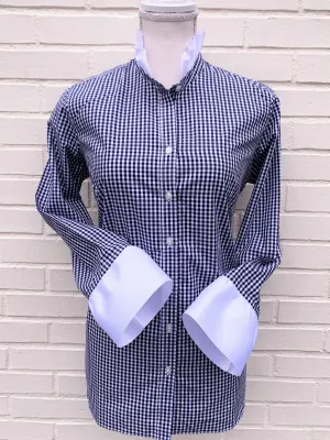 Barbara Ann Navy Gingham Shirt (BAG-Navy)