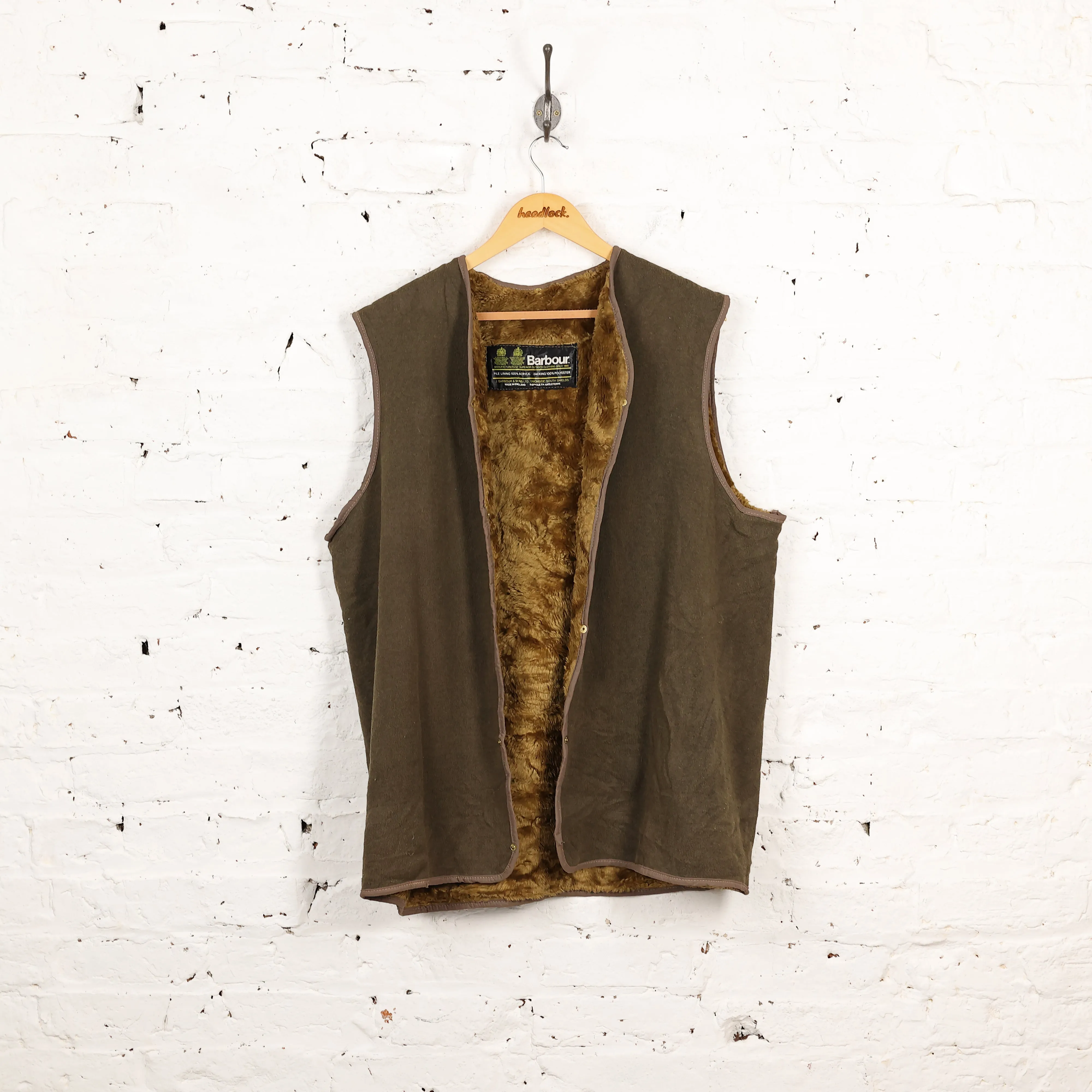 Barbour Attachable Pile Inner Lining - Gold - XL