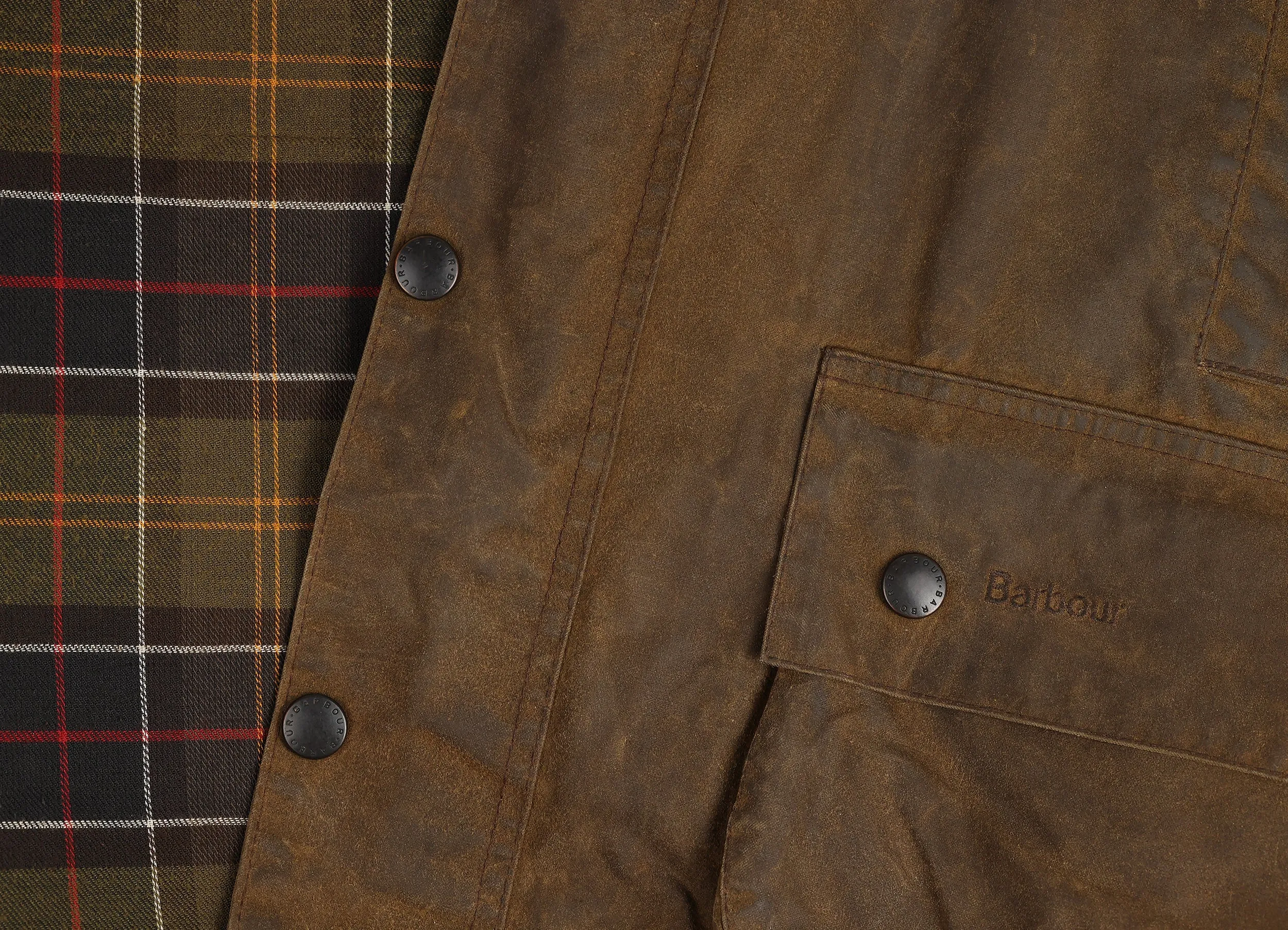 Barbour Classic Moorland Wax Jacket Coat - Brown - XXL