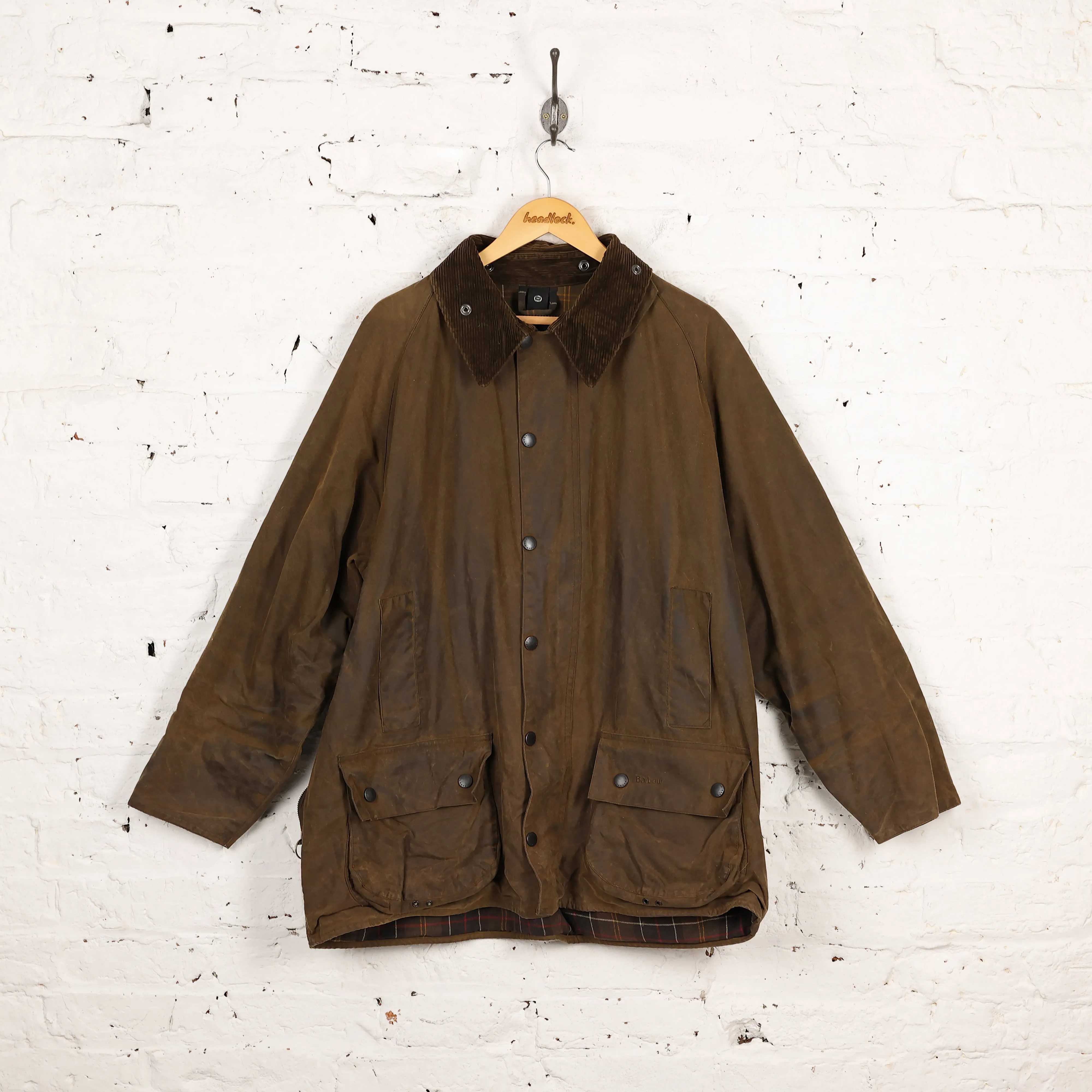 Barbour Classic Moorland Wax Jacket Coat - Brown - XXL