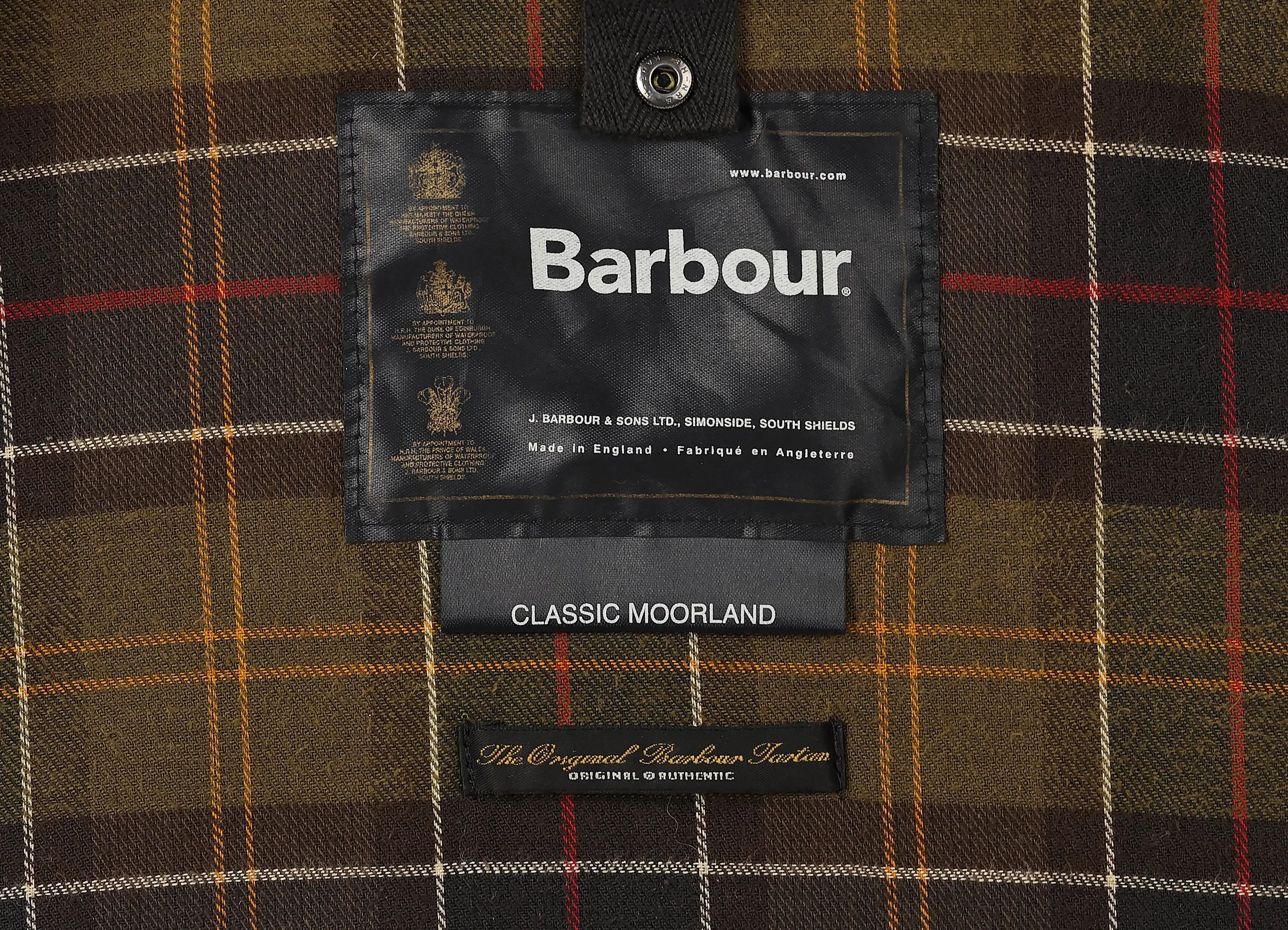 Barbour Classic Moorland Wax Jacket Coat - Brown - XXL