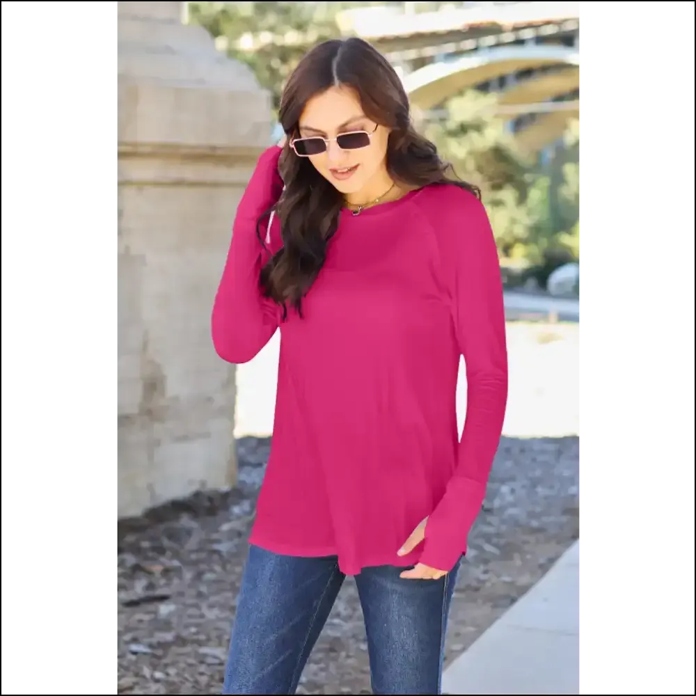 Basic Bae Full Size Round Neck Long Sleeve T-Shirt