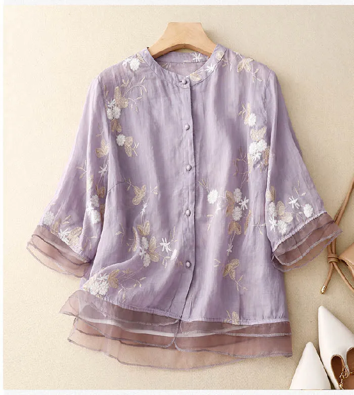 BECCA™ | ELEGANT EMBROIDERED BLOUSE