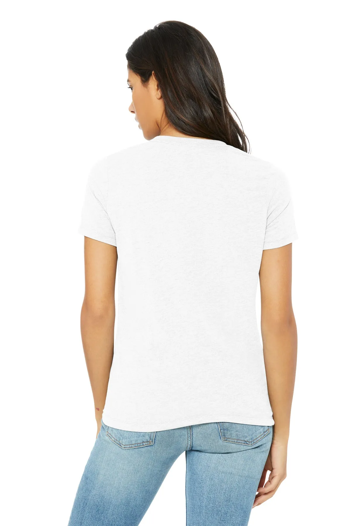 BELLA CANVAS Women's Relaxed Triblend Tee BC6413 Solid White Triblend