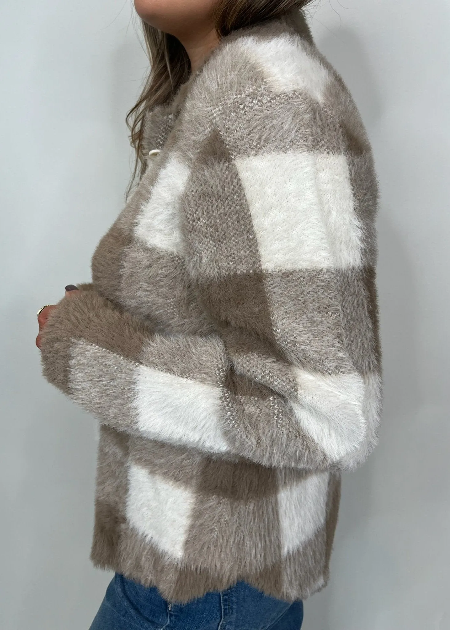Bella Dahl Knitted Fuzzy Shacket