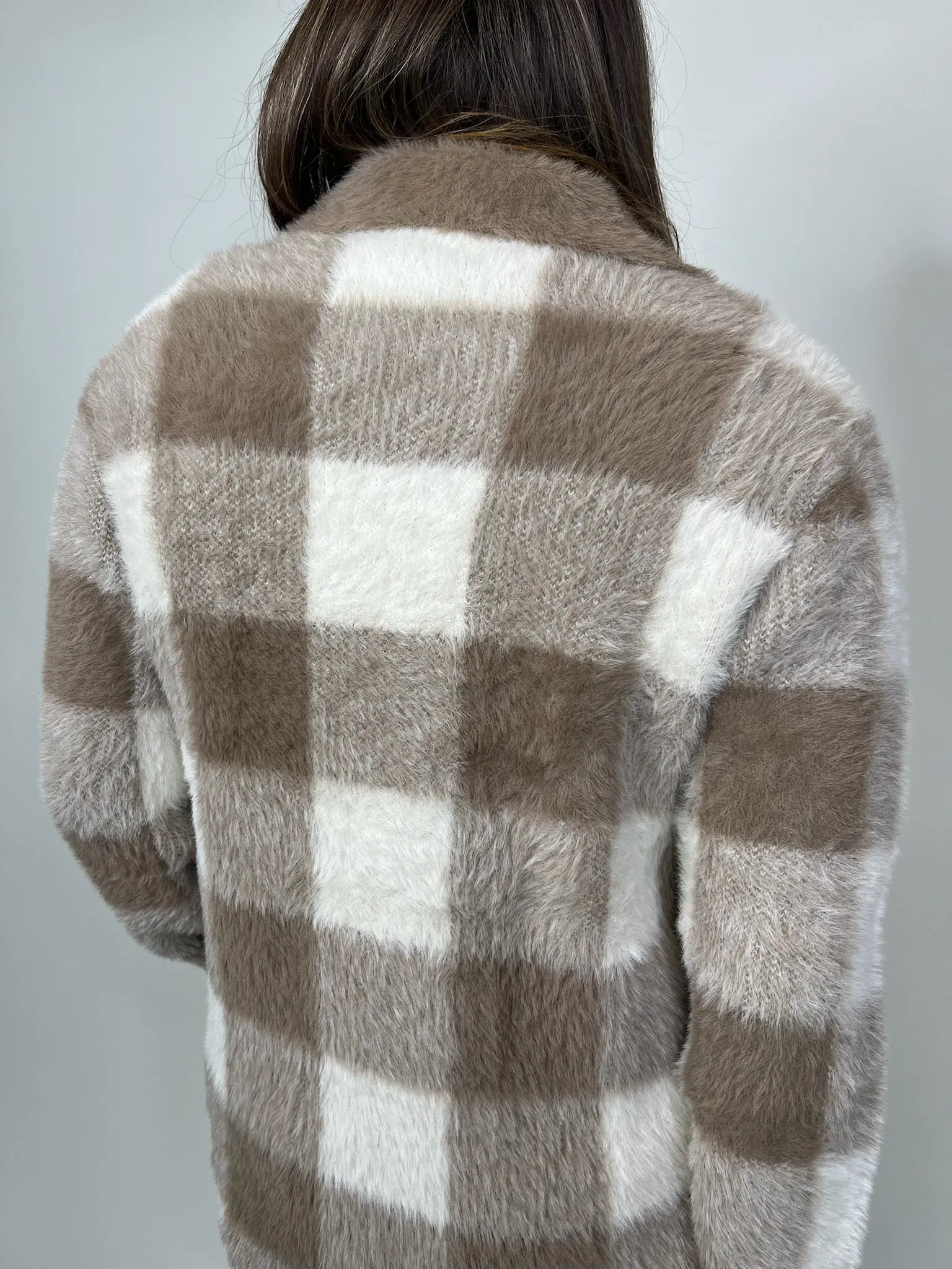 Bella Dahl Knitted Fuzzy Shacket