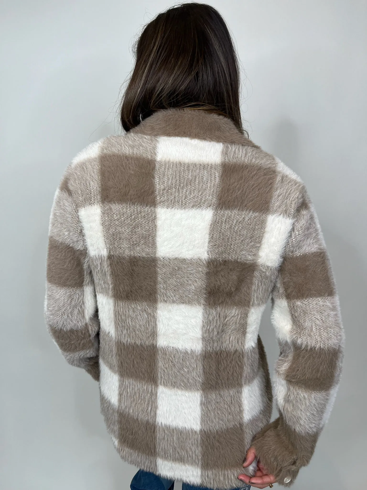 Bella Dahl Knitted Fuzzy Shacket