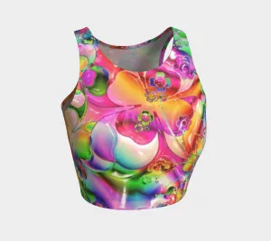 BirdGirls Neon Flower Crop Top