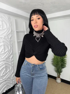 Black Cozy Blouse (C77)