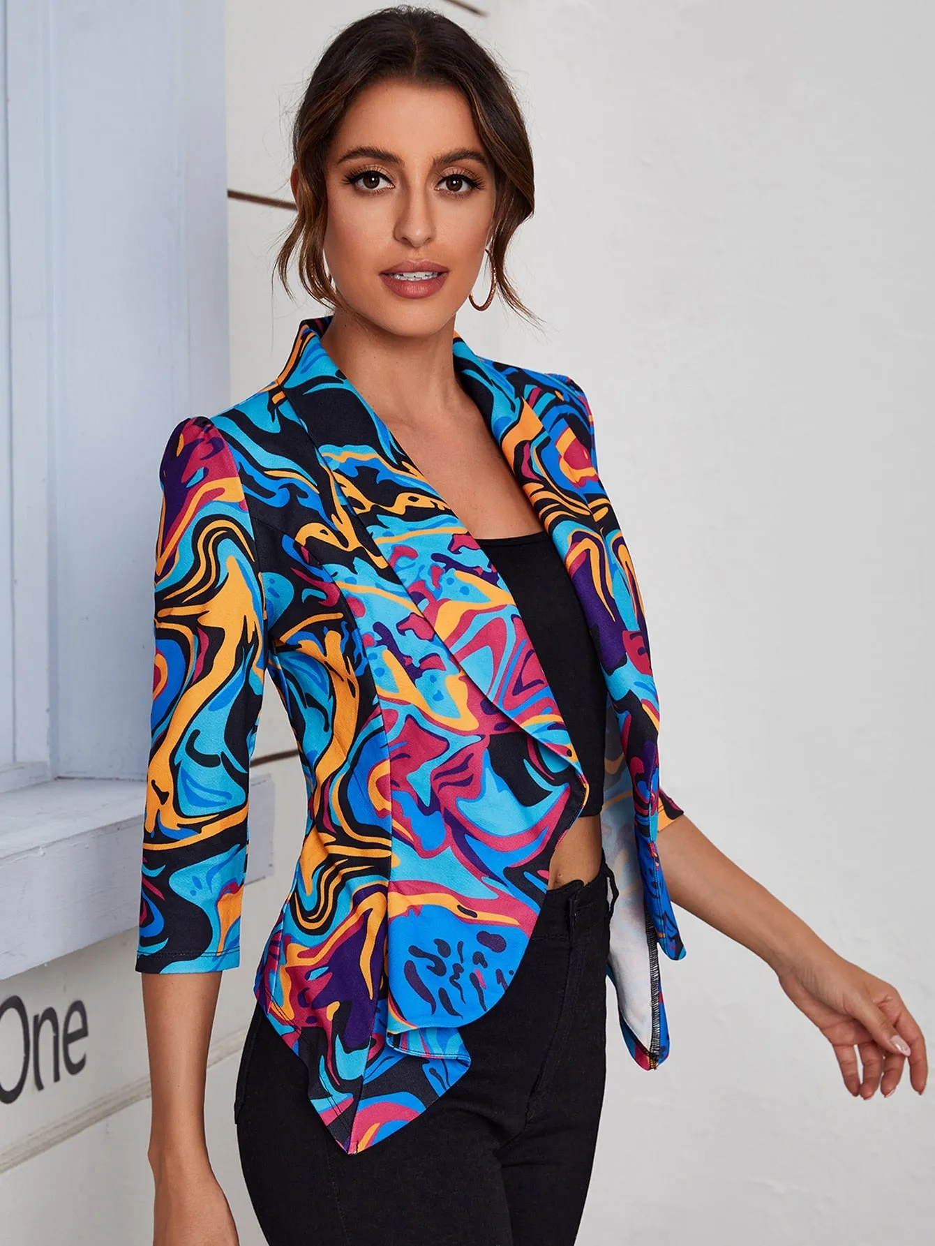 Blazer Clásico de Cuello Esmoquin - Cherry Vibes