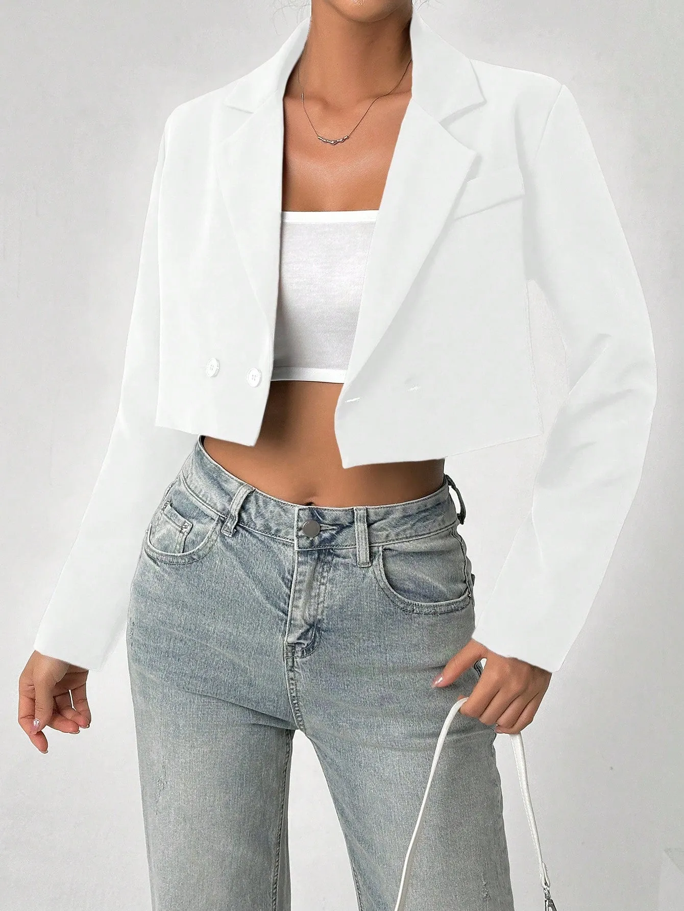 Blazer Corto de Moda para Mujer en Cherry Vibes