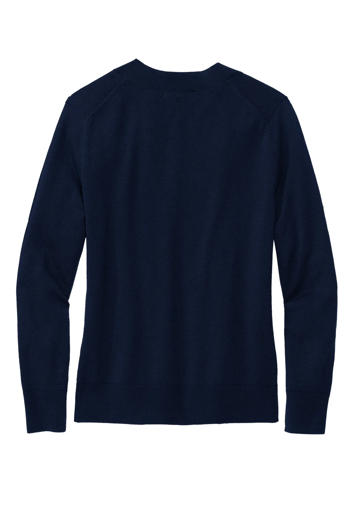 Brooks Brothers Women's Cotton Stretch V-Neck Sweater BB18401 Navy Blazer