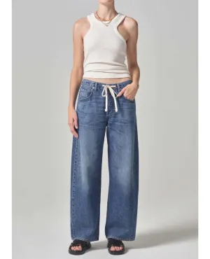 Brynn Drawstring Trouser in Atlantis
