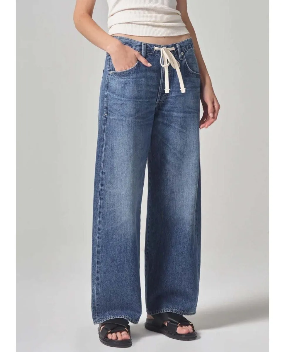 Brynn Drawstring Trouser in Atlantis