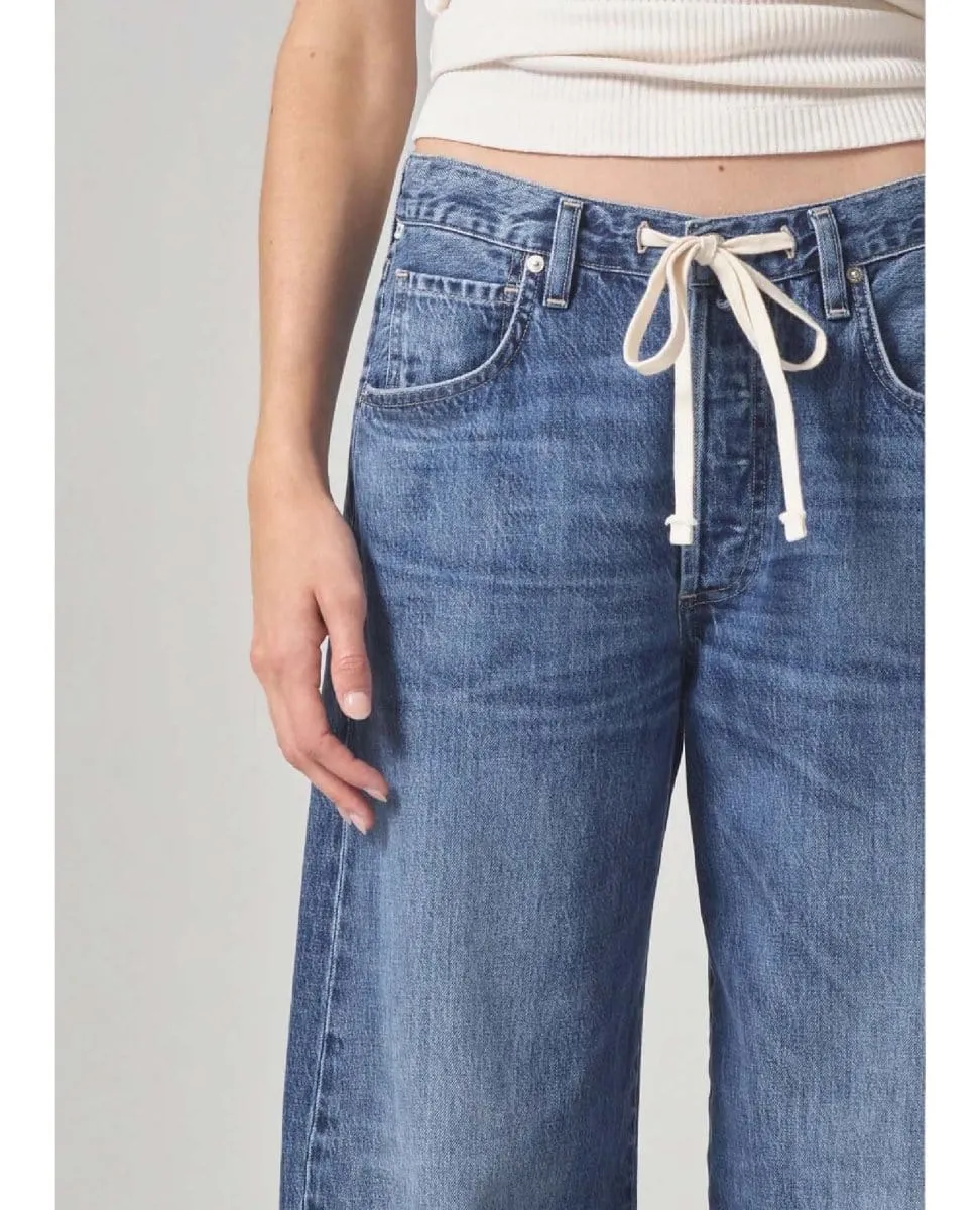 Brynn Drawstring Trouser in Atlantis