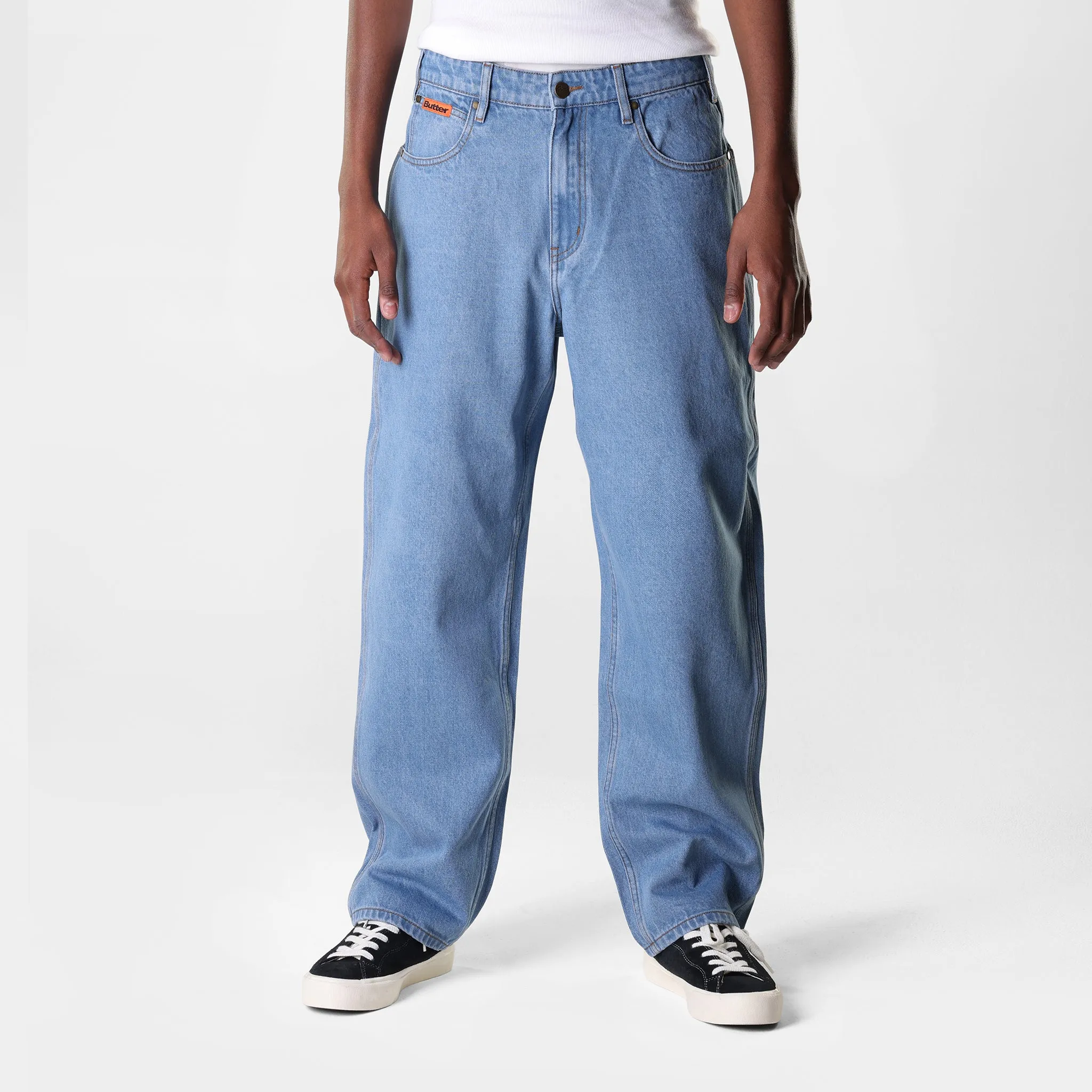 Butter Goods Relaxed Denim Jeans Washed Indigo