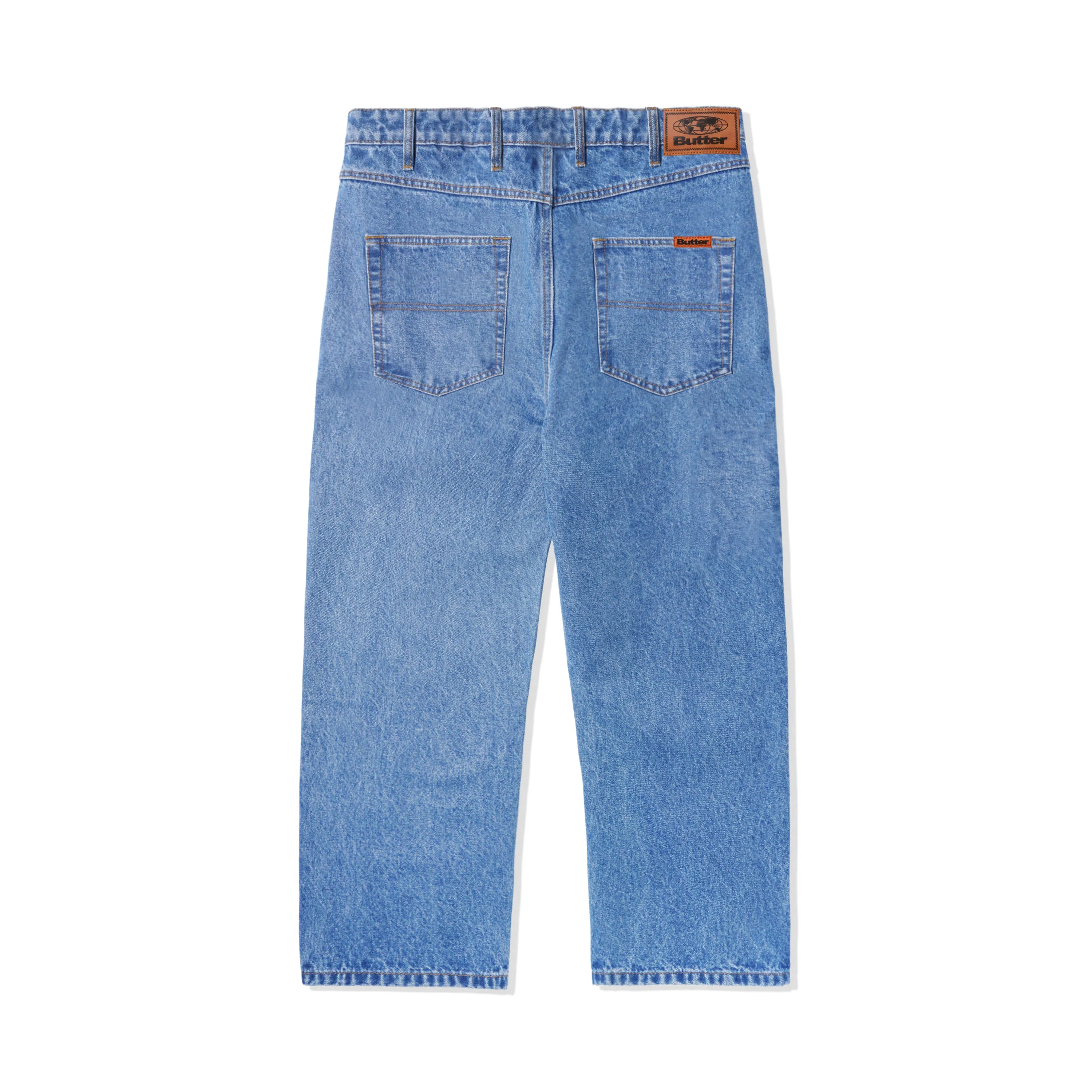 Butter Goods Relaxed Denim Jeans Washed Indigo