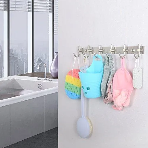 Caligrafx Coat Hooks, Heavy Duty Single Hat Kitchen Bath Towel Hook Robe Closet Clothes Hanger Rail Garment Rack Holder Home, Wall Mounted