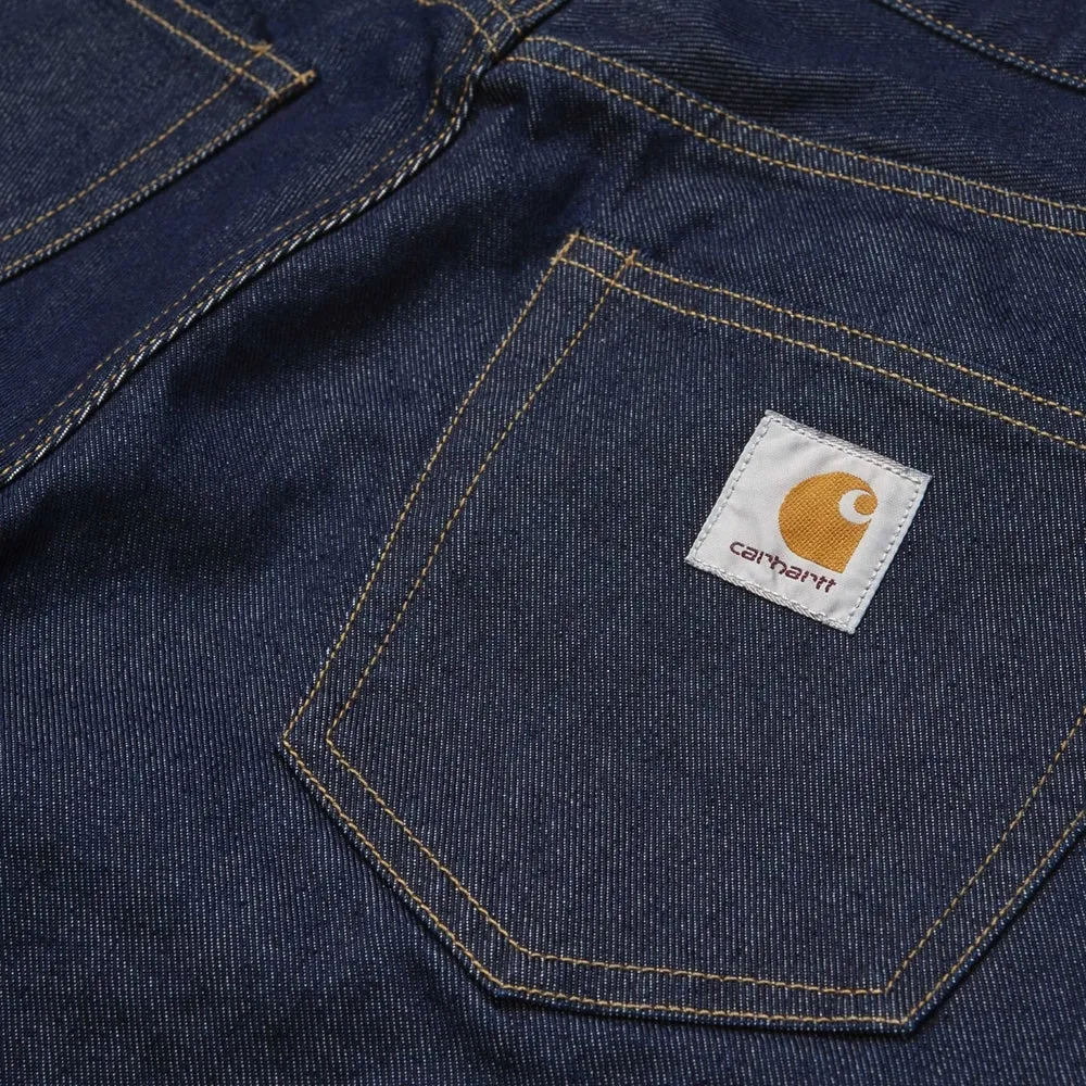 Carhartt Pontiac Pant Milton Denim - Blue Rinsed