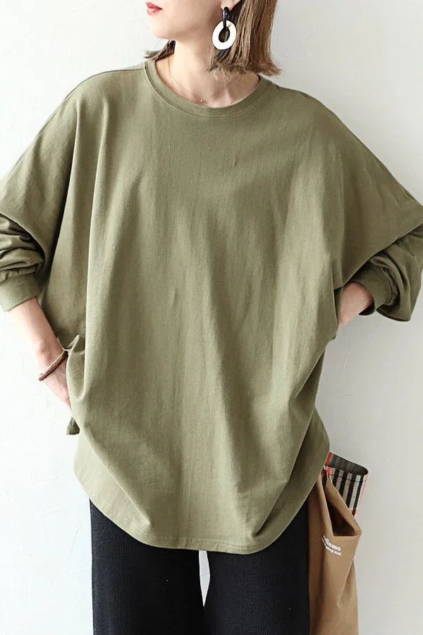 Casual Solid Color Long Shirt