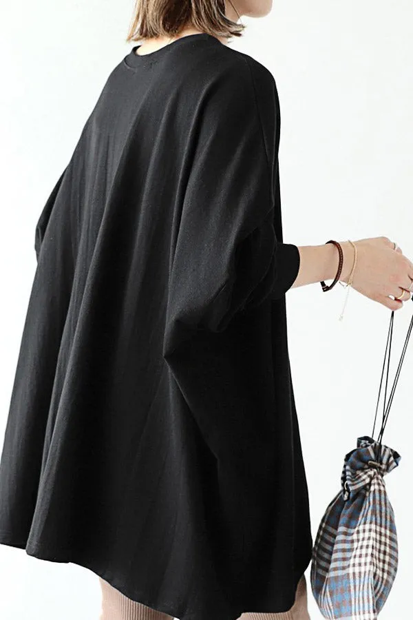 Casual Solid Color Long Shirt