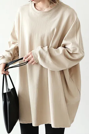 Casual Solid Color Long Shirt