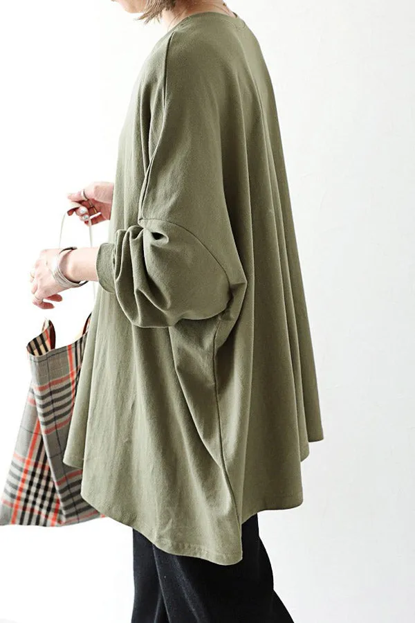 Casual Solid Color Long Shirt