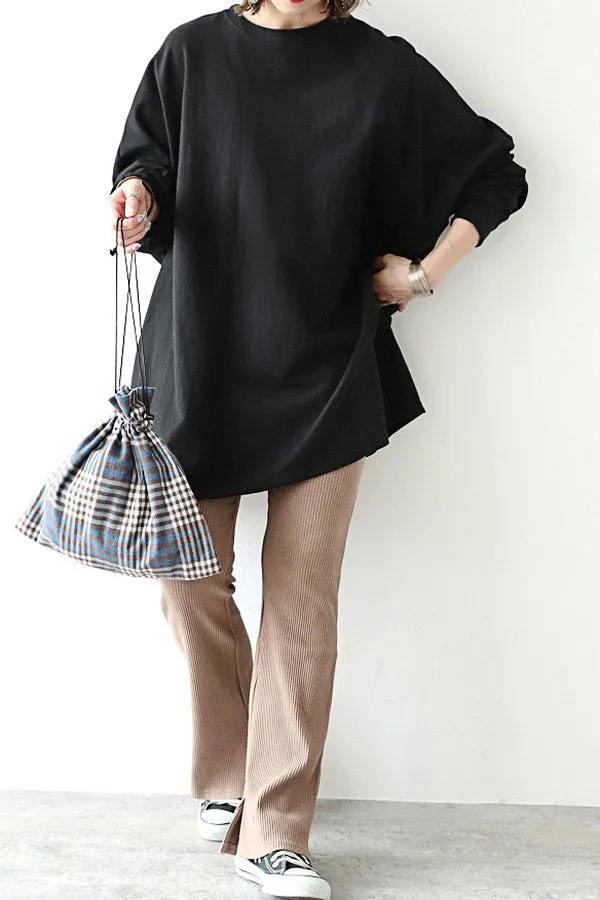 Casual Solid Color Long Shirt