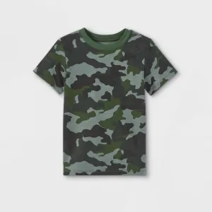 Cat & Jack Toddler Boys' Camo Jersey Knit T-Shirt